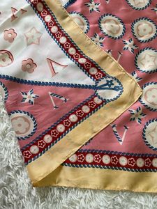 Designer Print Silk Scarf
