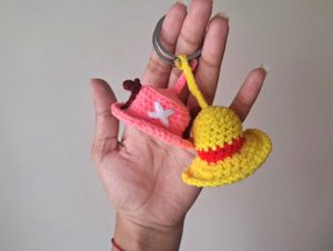 One Piece Hat Keychain set