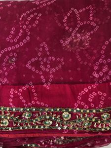 Beautiful Bandhej Saree