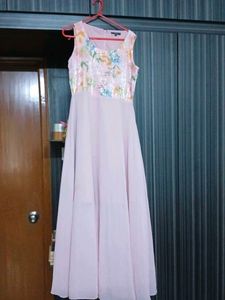 Elegant Sequined Floral Gown length 52
