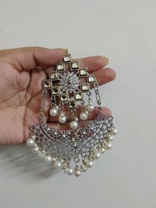 Elegant Pearl &amp; Stone Dangle Earrings