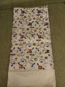 Embroidered Dress Material with Sequins