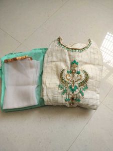 Beautiful Mint Green anarkali Set