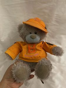 Cute Teddy Bear with Orange Outfit