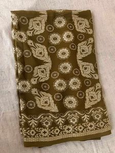 Soft Georgette Saree With Faul Attached