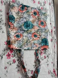 Floral Print Tote Bag