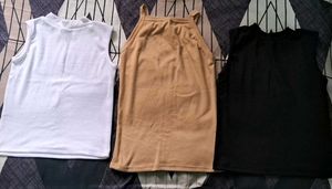 Basic Sleeveless Tank Tops (Set of 3)