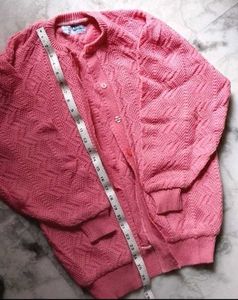 Cute Vintage Pink Knit Cardigan