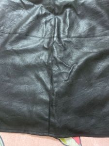faux leather mini skirt