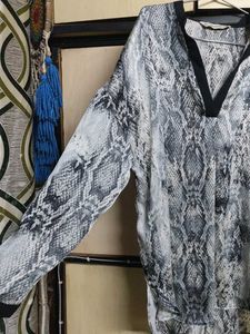 Snake print Zara top