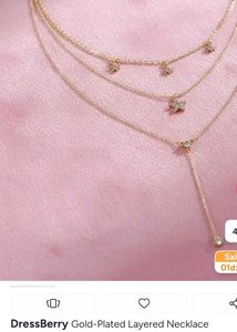 DressBerry Gold-Plated Layered Star Necklace