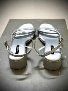STUNNING &amp; NEW: Aurelia Silver Block Heels
