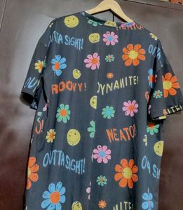 Multi Floral Printed T-shirt For 42 Chest