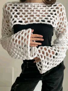 Crochet Mesh Bolero Shrug