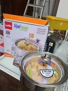 Cello Roti Plus Steel Insulated hot pot