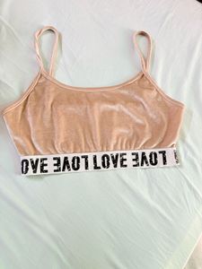 Velvet Sporty Crop Top