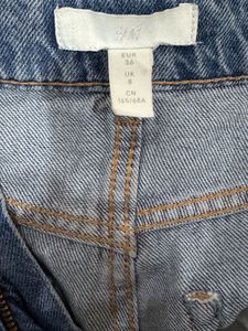 Light Wash Ripped Wide Leg Jeans