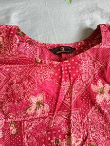 Maroon Printed co-ord set