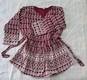 Paisley Print Top