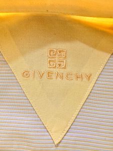 GIVENCHY Men's Cream Button-Up Shirt