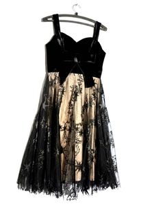 Elegant Black Starry Night Dress