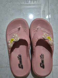 Cute Pink Bow Flip Flops