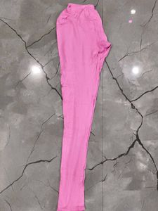 Pink Cotton Leggings