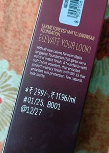 Lakme Forever Matte Foundation