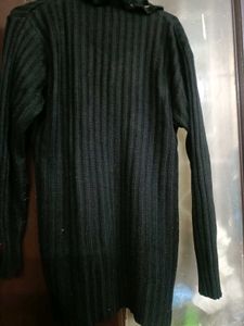 Black Long Sweater In XL Size For Women