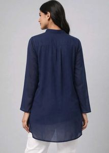 Navy Blue Tunic Top