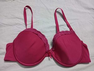 Pink Lace38C💛 Trim Bra