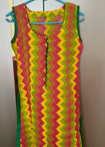 Colorful Embroidered Kurta