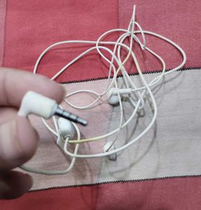 White Wired Earphones