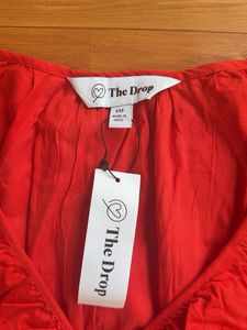 Vibrant Red Midi Dress