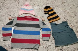 Baby Girls Winter Sweater &amp; Hats