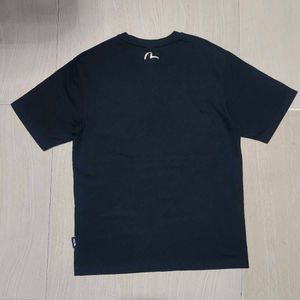 Evisu Black T-Shirt with Gold Logo