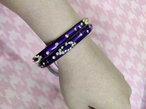 Set Of 4 New Purple Bangles