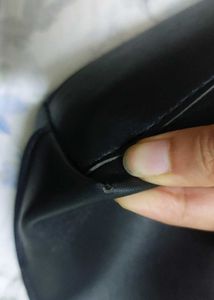 miniso Black Faux Leather Tote Bag