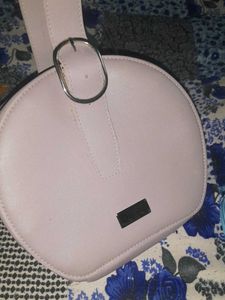Chic Pink Round Shoulder Bag