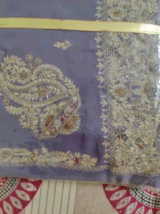 Exquisite Embroidered Saree unused