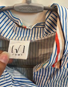 Striped Button-Down Shirt