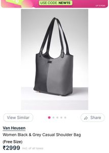 Van Hussen Stylish Two-Tone Shoulder Bag