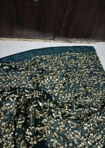 Elegant Green 💚 blouse pics with Gold Embroidery