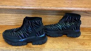 Zara Zebra Print Chunky Boots
