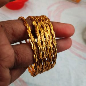 New Gold Colour Bangles With New Design