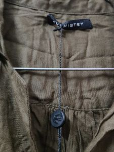 Sleeveless Olive Green Jumpsuit