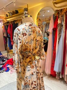 Floral Print Wrap Dress
