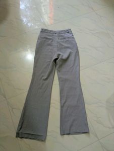 Women's Grey Wide Leg Trousers