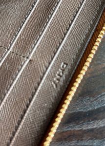 DKNY leather Orange Zip Around Wallet