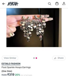 Shiny Sequin Dangle Earrings